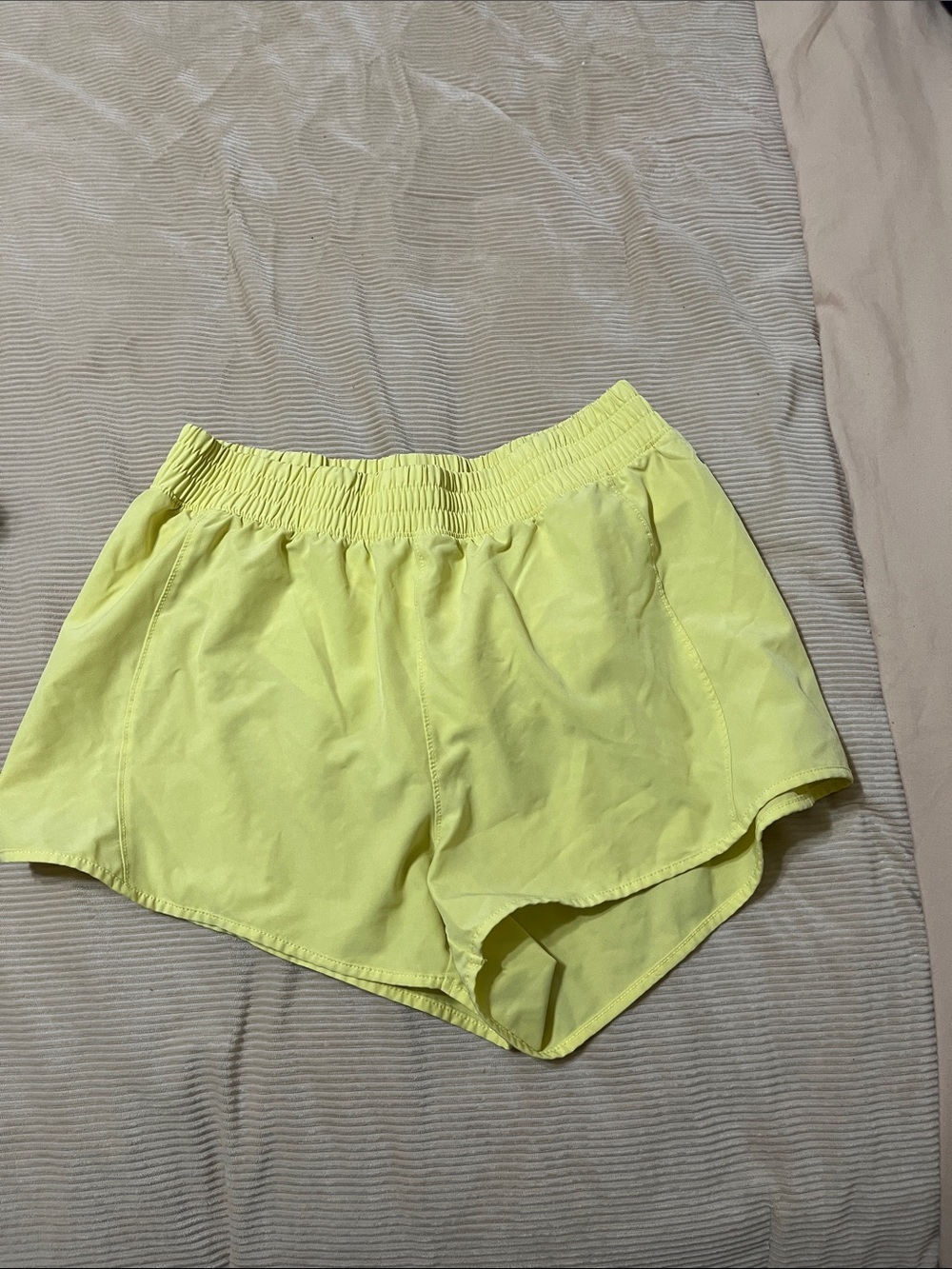 Marika Neon Yellow Women’s Athletic Shorts